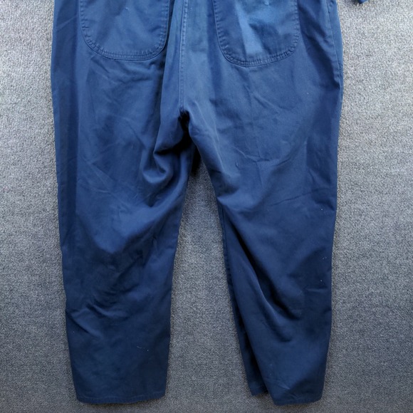 U.S. Navy Men's Utility Coveralls Blue Size 46L Actual 38x29.5 Embroidered - Picture 5 of 16